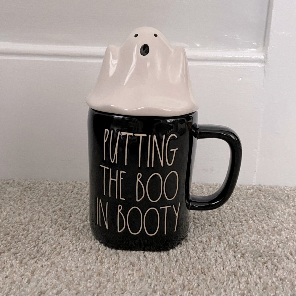 Rae Dunn "I put the Boo in Booty" Halloween mug Spooky Farmhouse Artisan Ghost
